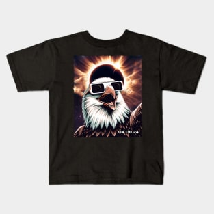 Solar Eclipse Eagle: Bold Tee Honoring the Mighty Eagle Spirit Kids T-Shirt